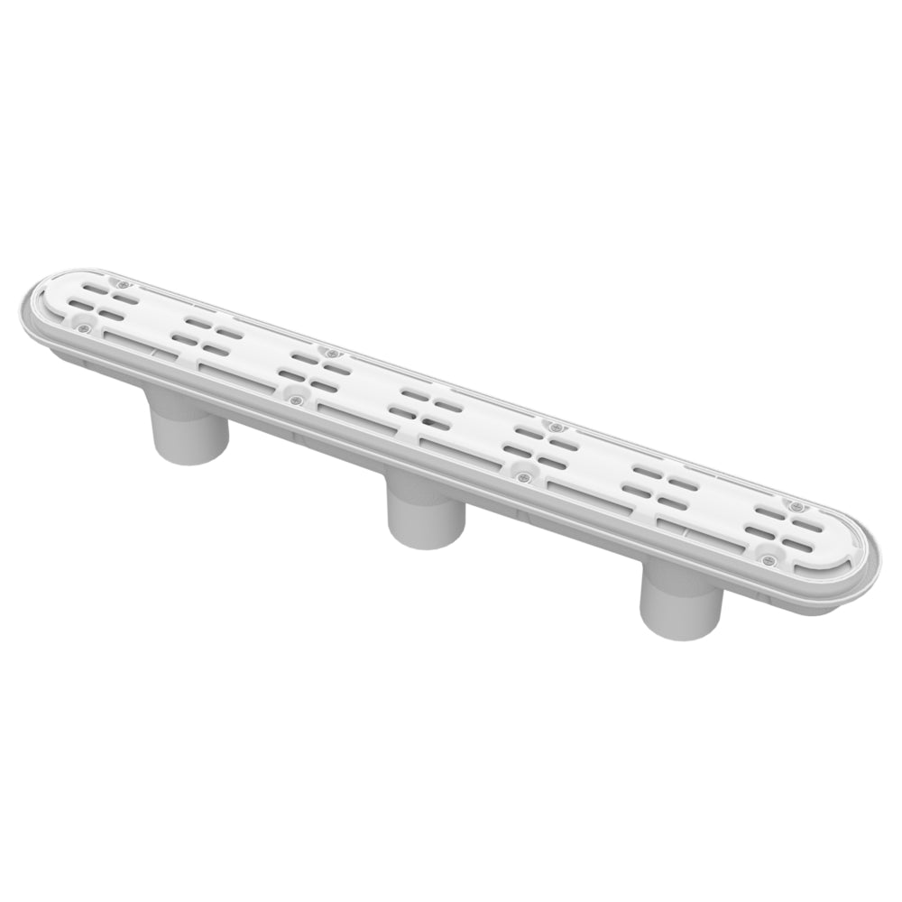 White 32 Channel Drain With 3 Port Sump/Av Anti-Entrapment Suction Outlet Cover (Vgb Series) | 32CDAV101"