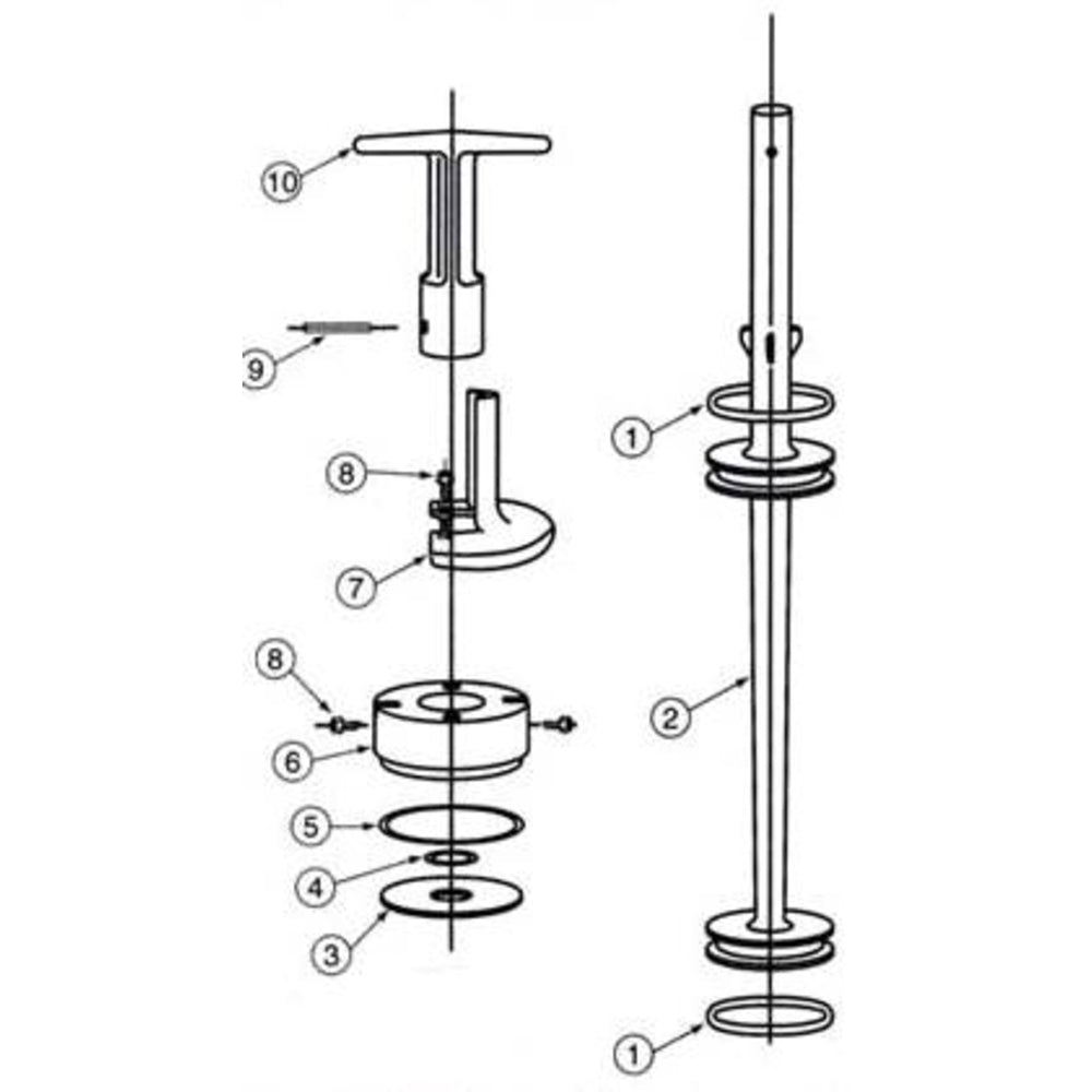CMP Slide Valve Piston Assembly for Pentair 2
