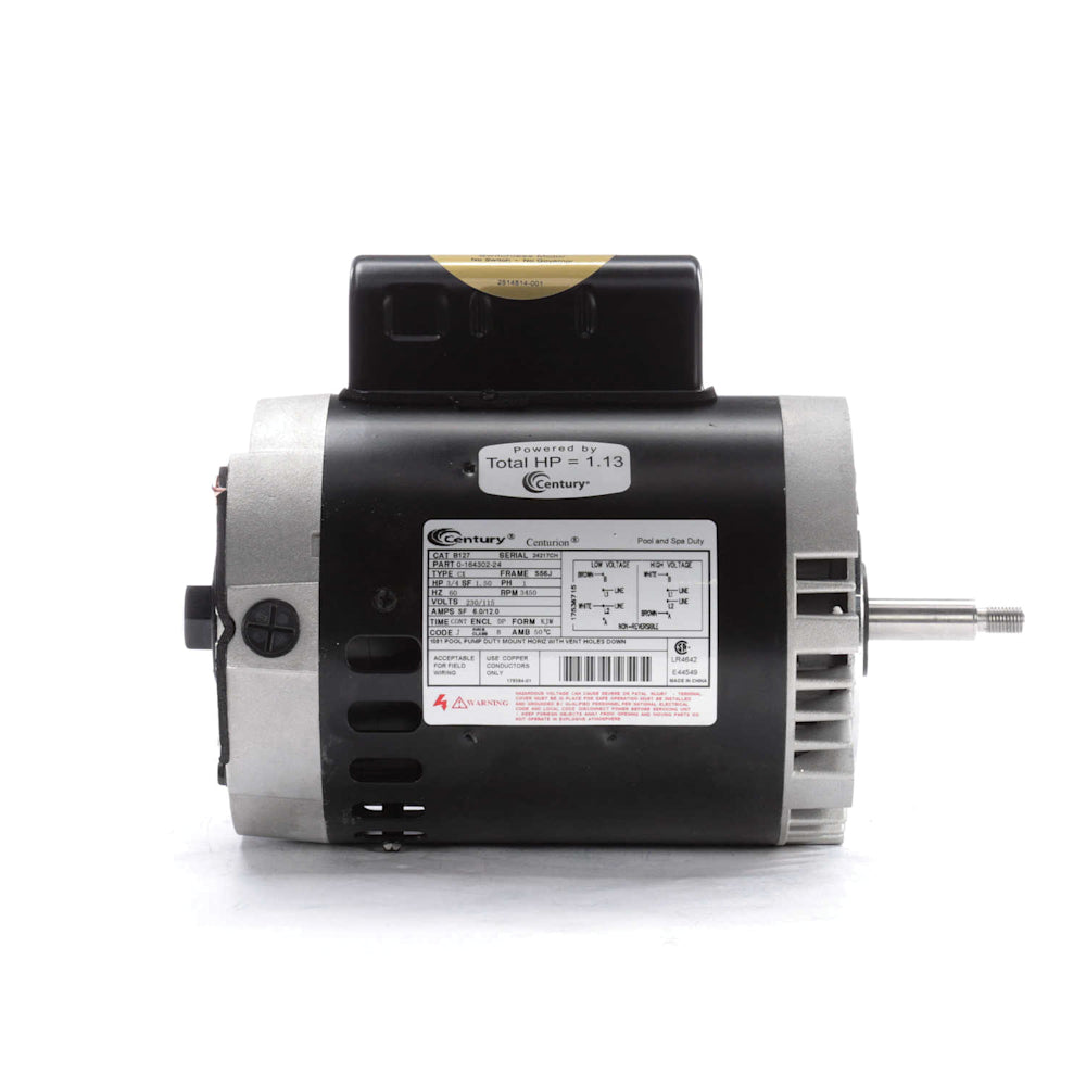 Century Pump Motor .75HP 1Ph 60Hz 230/115V 56J Frame | B127 4