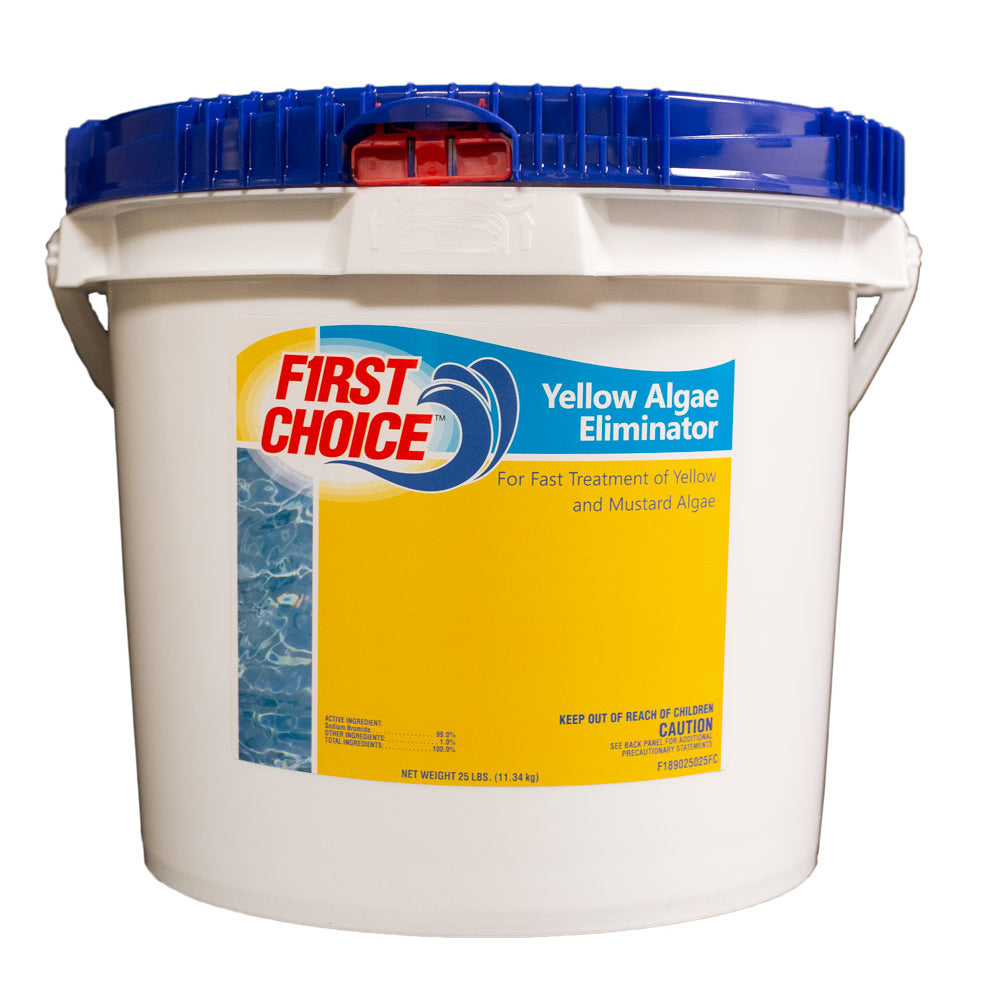 First Choice Yellow Algae Eliminator Algaecide 25 lb Pail 1/Drum | F189025025FC