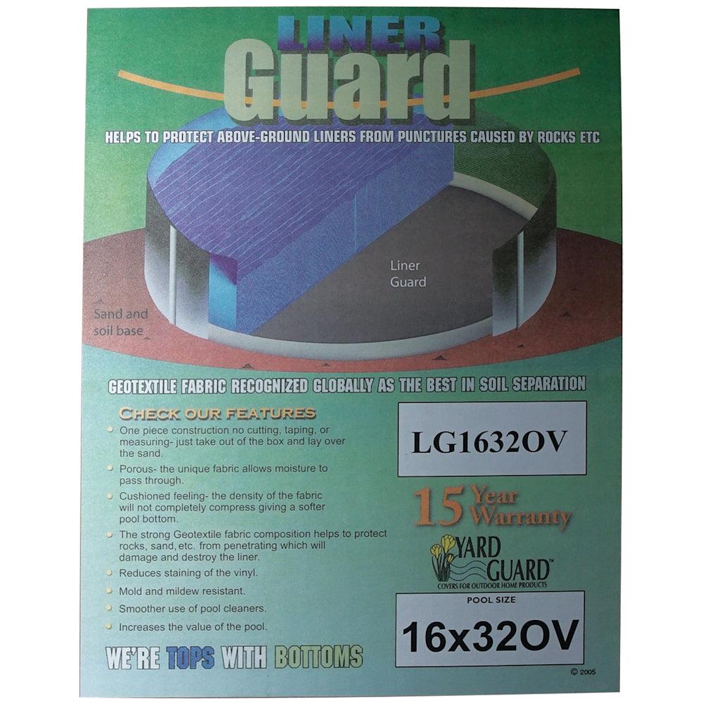 16' x 32' Oval Premium Floor Padding | LG1632OV