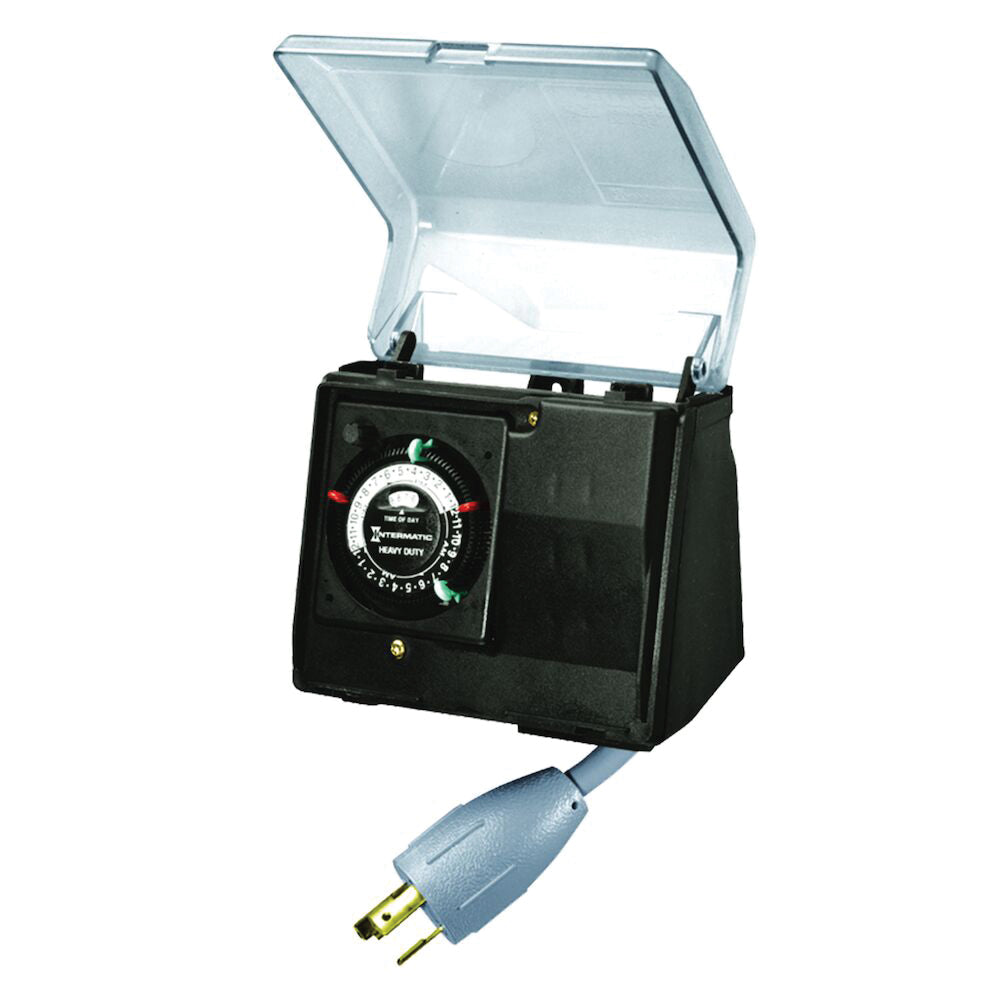 Intermatic Heavy Duty Weatherproof A/G Pool Pump Timer w/ Built-In Enclosure | P1131 2