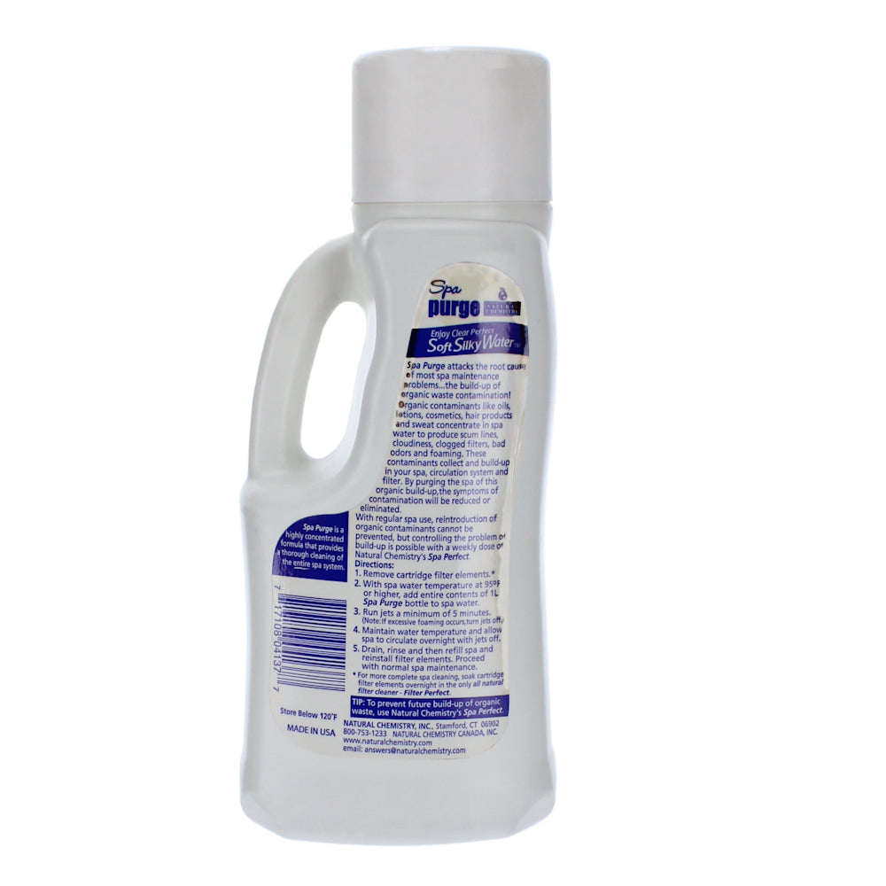 Natural Chemistry Purge Spa Plumbing Cleaner, 1 L Bottle | 14137NCM 2