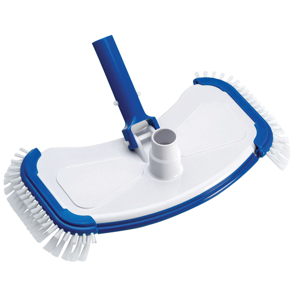 Ocean Blue Deluxe Weighted Vac Head With Side Brushes, Fits 1 � Or 1 � Hose (Display Hanger) | 130015