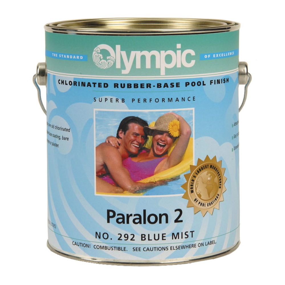 Olympic 292 Paralon 2 Pool Paint, Bikini Blue, 1 Gallon | 292G