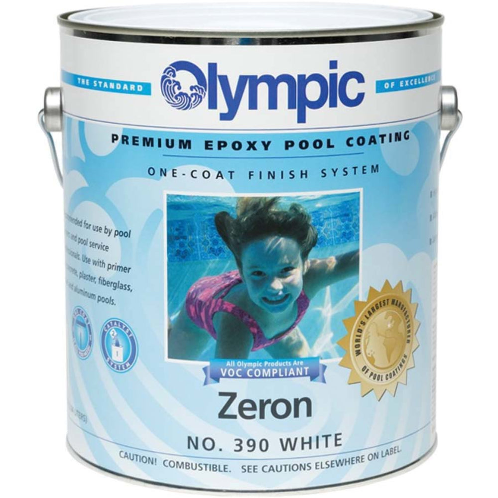 Olympic 390 Zeron Epoxy Pool Coating, White, 1 Gallon | 390