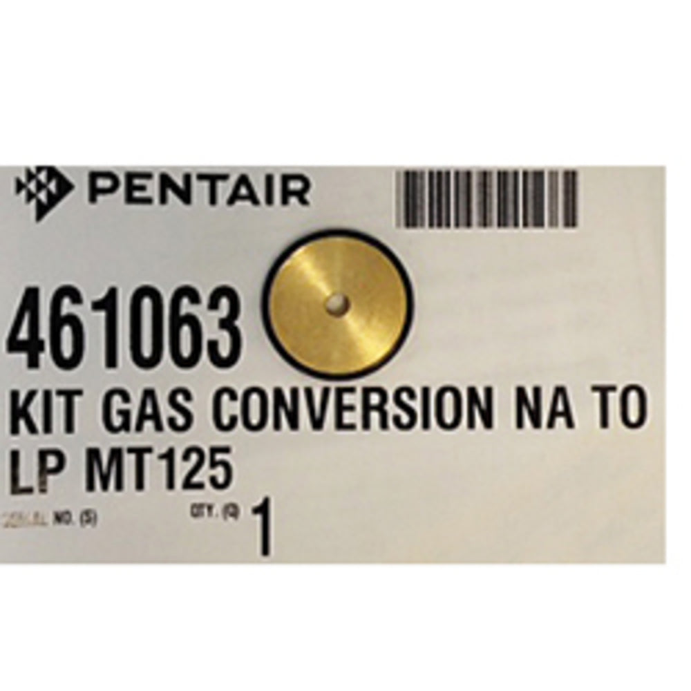Pentair MasterTemp 125 Natural Gas to Propane Conversion Kit | 461063