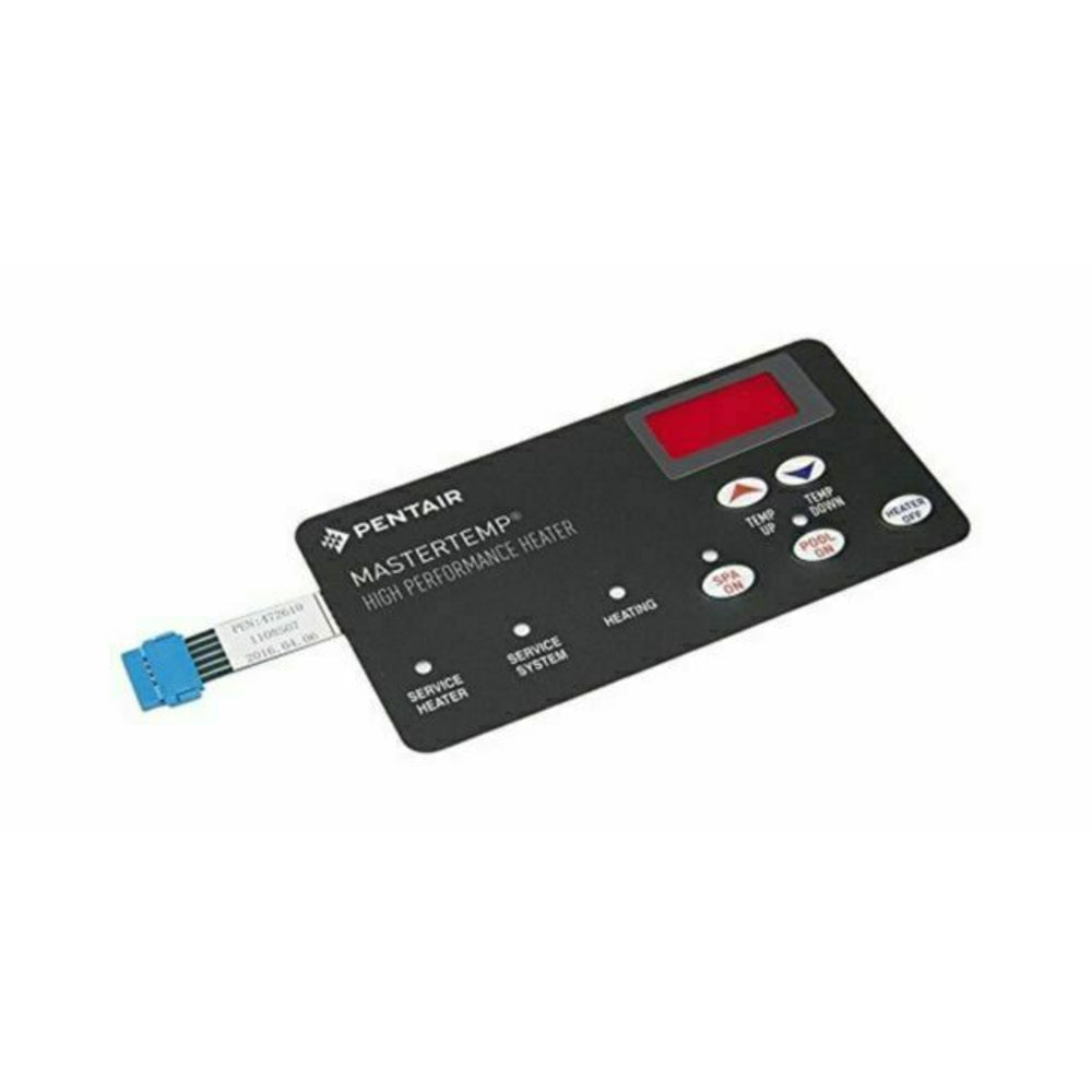 Pentair MasterTemp Heater 5 Button Membrane Keypad | 472610Z 3