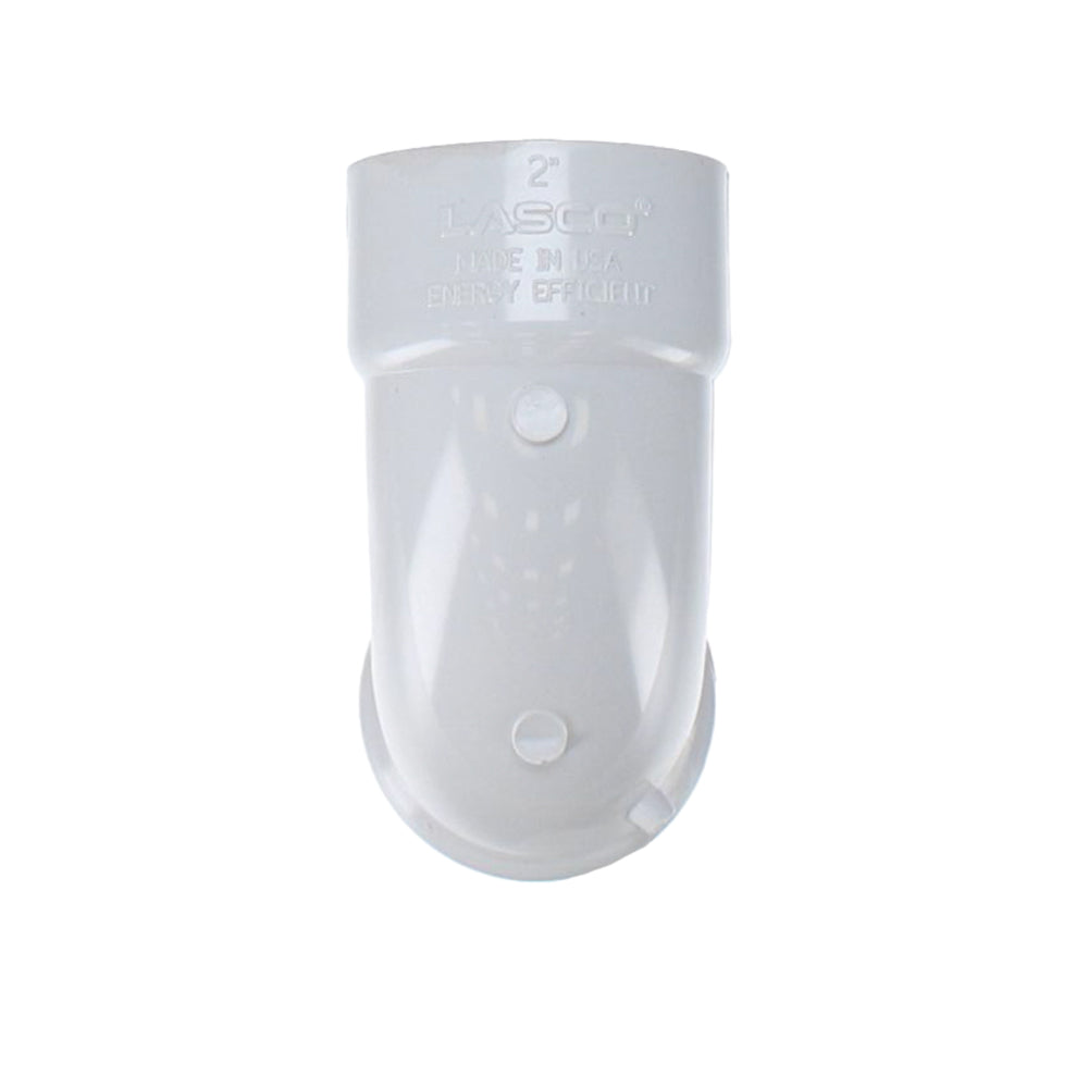 Street Elbow, 2 Spigot x Slip White PVC Schedule 40 90 Degree"