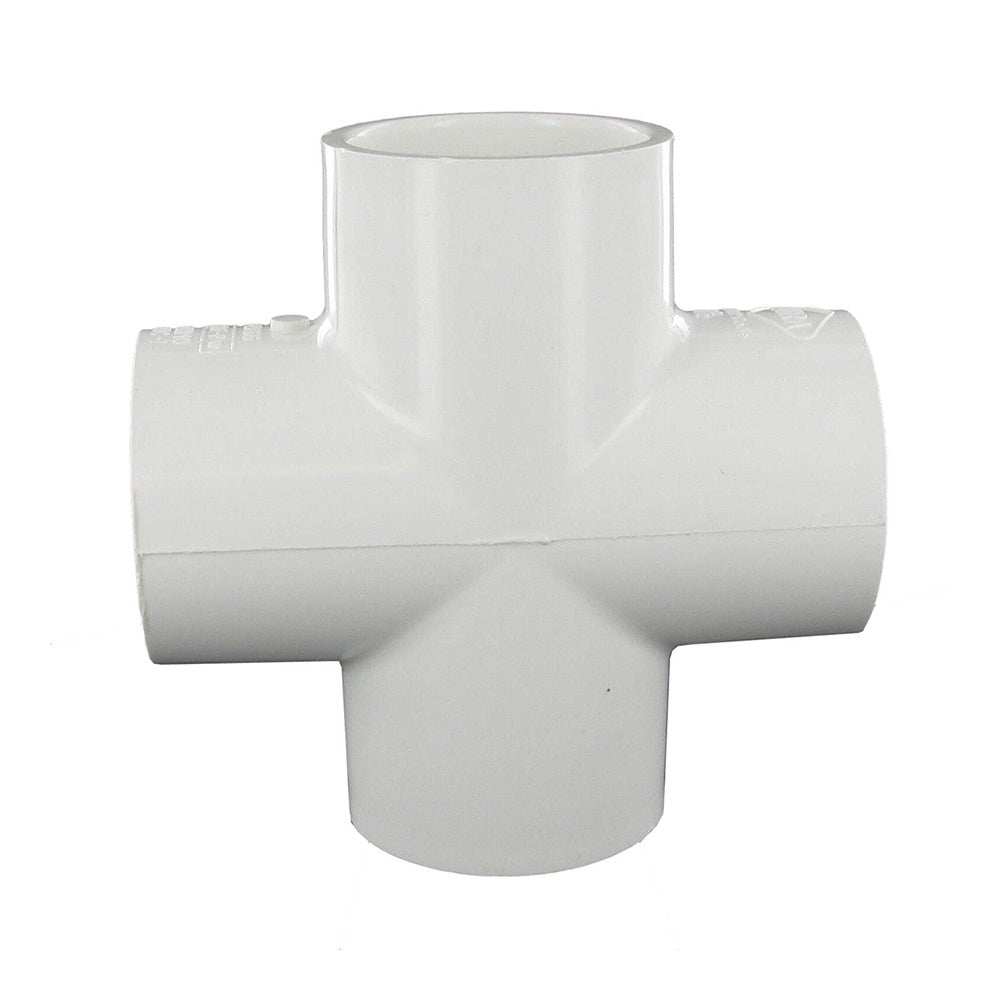 Cross, 1-1/2 Slip White PVC Schedule 40"