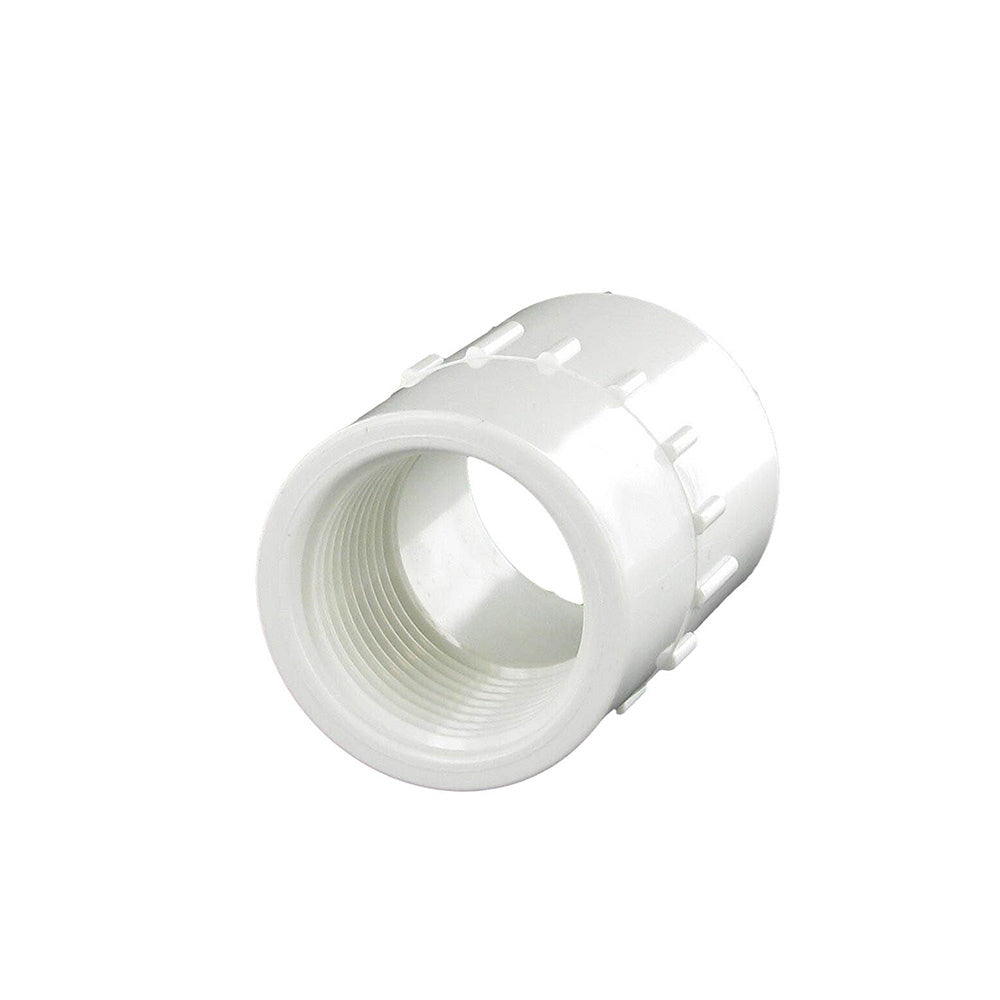 Adapter, 3/4 Slip x FPT White PVC Schedule 40"