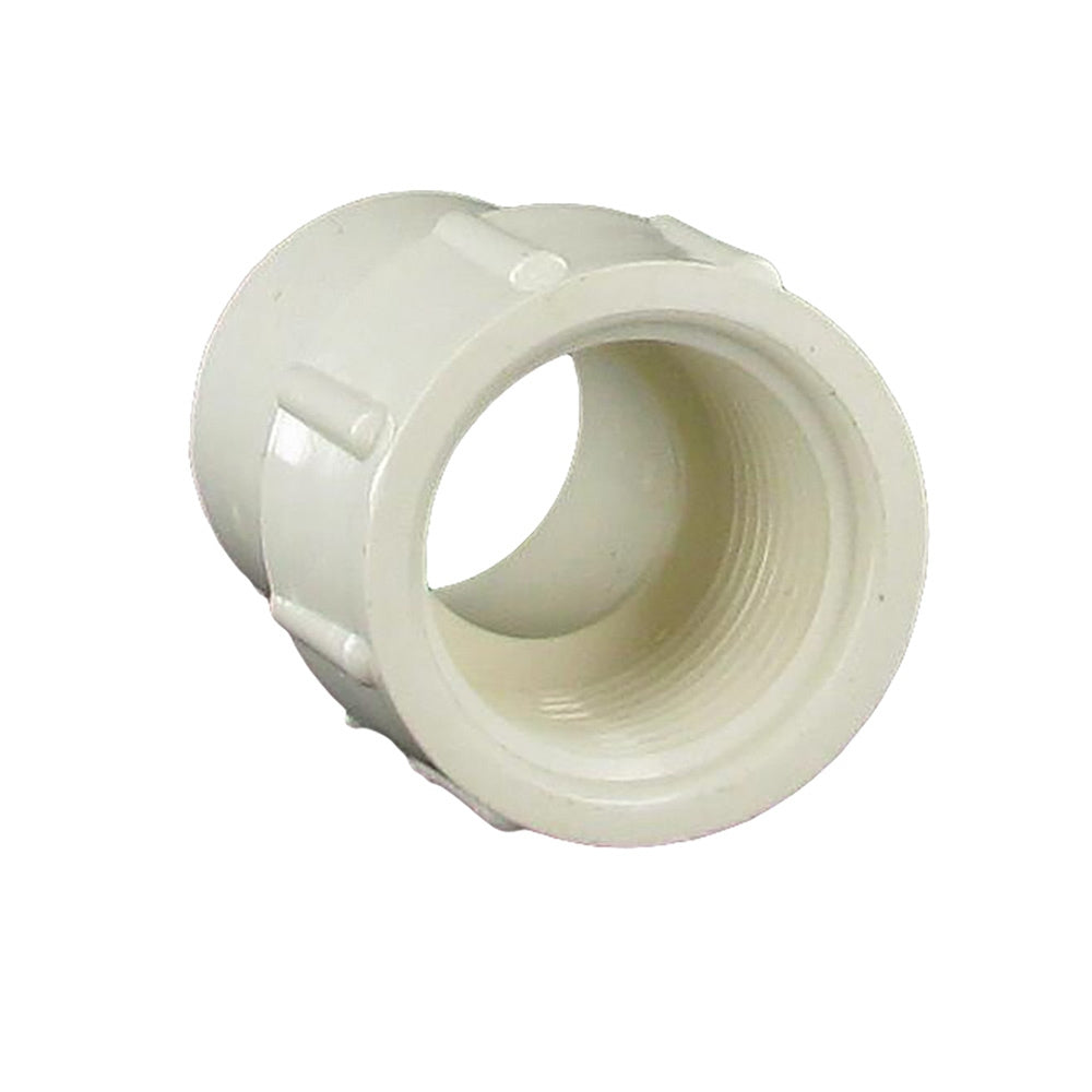 Adapter, 1 Slip x FPT White PVC Schedule 40"