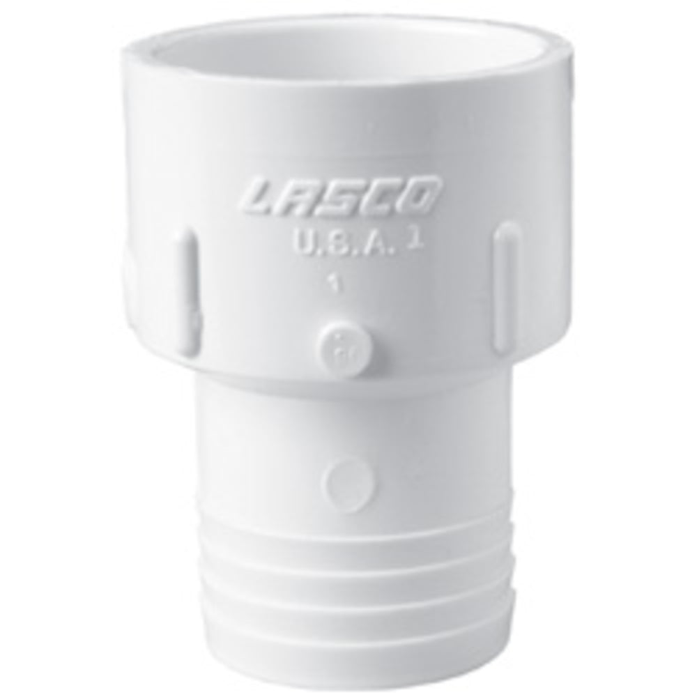 Adapter, 1-1/2 Insert x Slip White PVC Schedule 40"