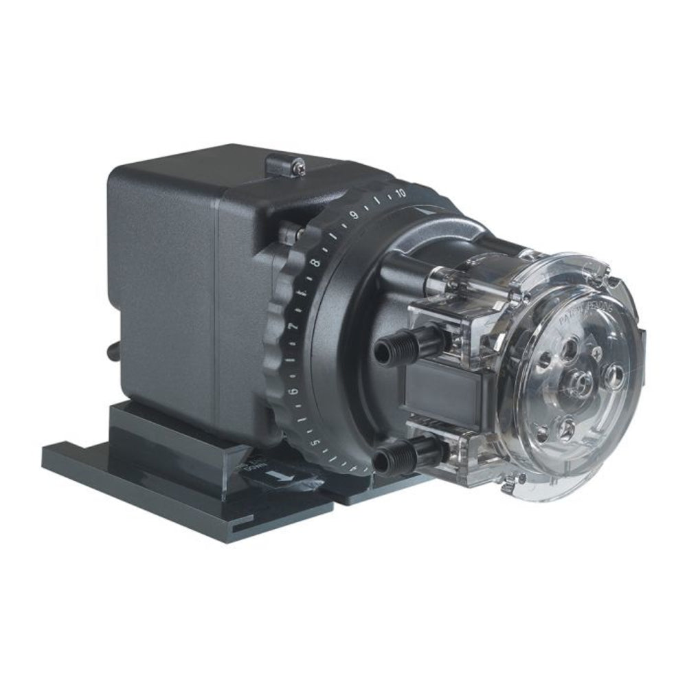 Stenner 85M5 3/8 Single Head Feeder Stenner Pump 85Gpd 25Psi Adj 120V 3/8" White Tubing | 85MJL5A3STAA"
