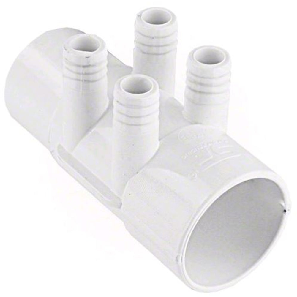 Waterway Manifold 4-Port 2 Slip x 2" Spigot x 3/4" Barb | 6727140" 2