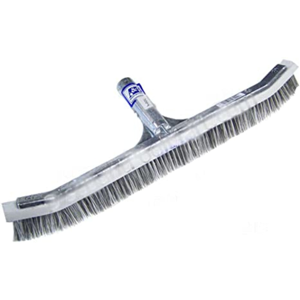 A&B Curved Aluminum Wall Brush, Combo Stainless Steel & Synthetic Bristles 24  | AAB3024"