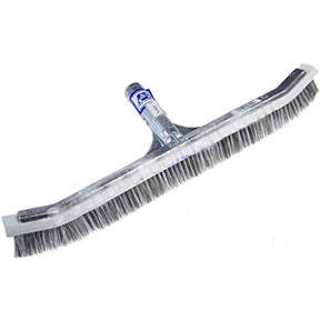 A&B Curved Aluminum Wall Brush, Combo Stainless Steel & Synthetic Bristles 24  | AAB3024"