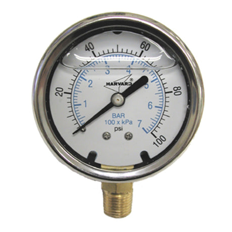 American Granby Vaccum Gauge, Liquid 0-30  | AMGILVG30254L