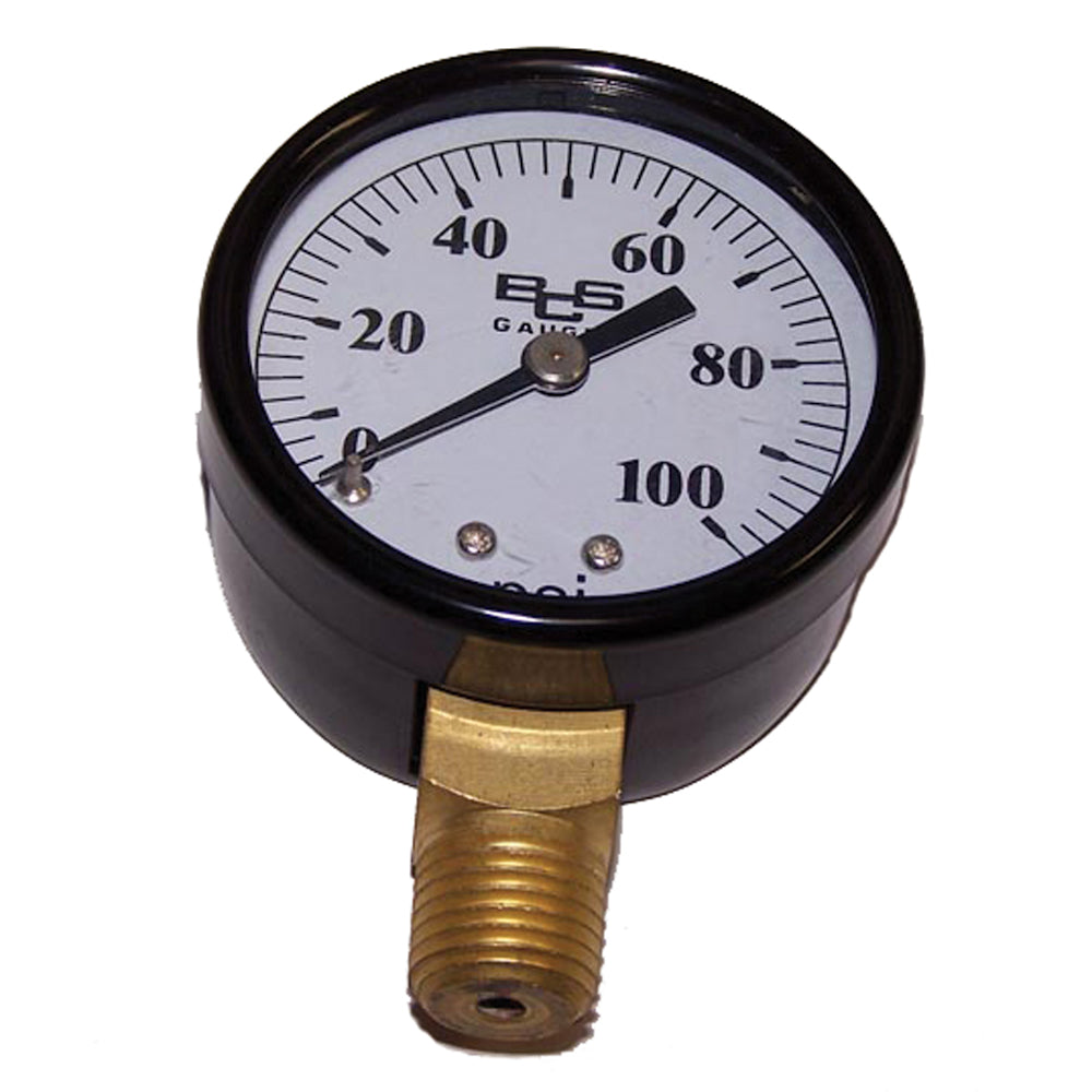 American Granby Pressure Gauge 30 PSI 1/8 NPT w/ Plastic Case & Lens | IPG302-8L"