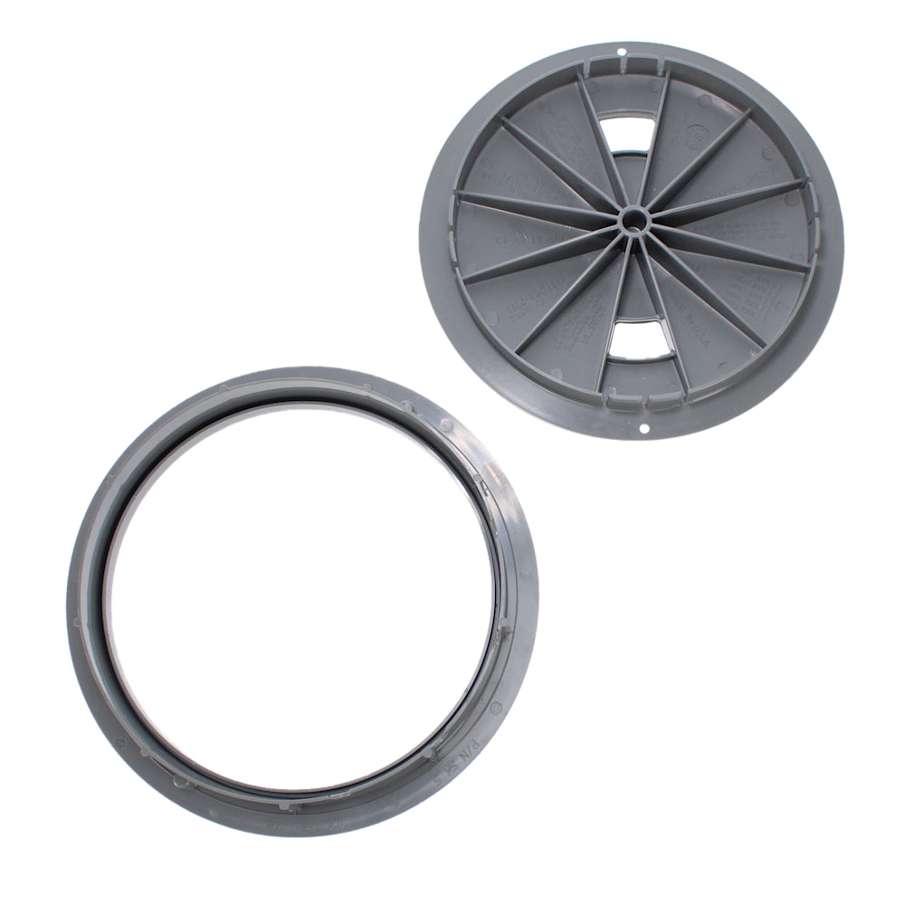 AquaStar Flow Star Round Skimmer Lid and Collar, Light Gray | AQSSKRT103 3