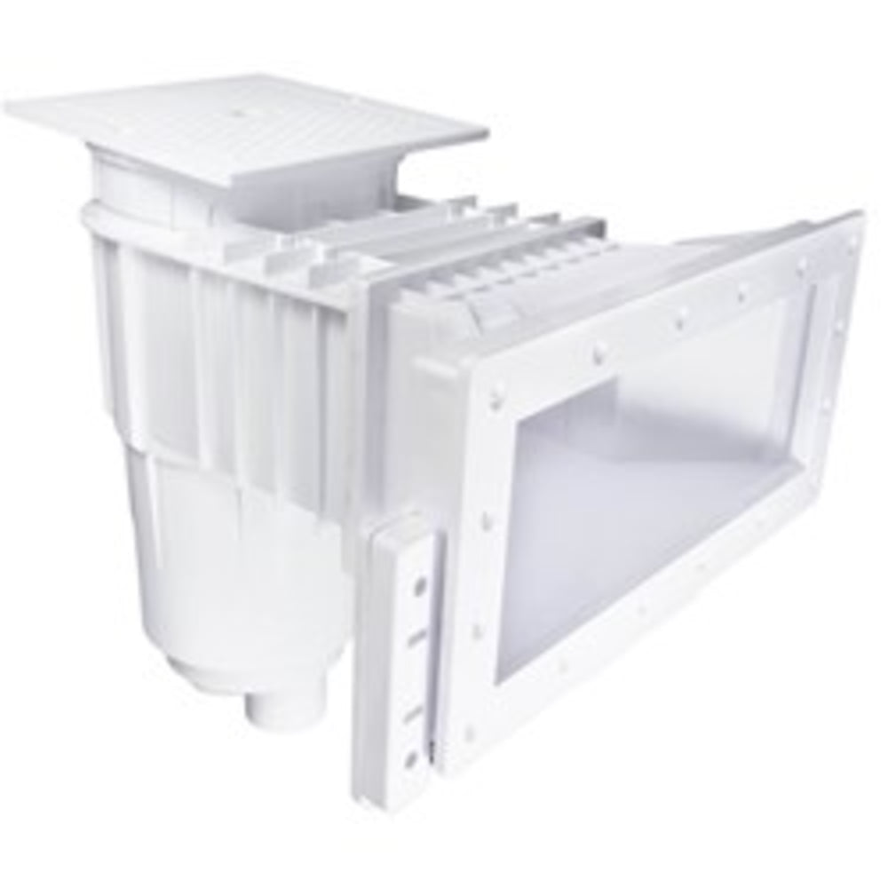 CMP Vinyl Liner Skimmer, Wide Mouth, Square Cover, Dual Port, Gray | 25160-111-100N