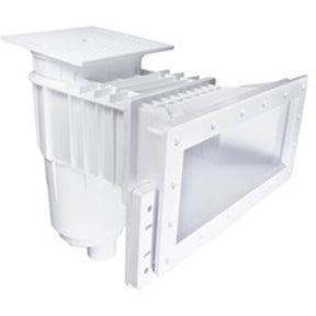 CMP Vinyl Liner Skimmer, Wide Mouth, Square Cover, Dual Port, Gray | 25160-111-100N