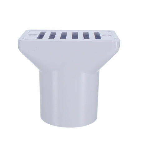 CMP Gutter Deck Drain White Fip X Soc , 2 X 2" | 25533-000-000"