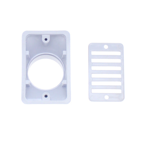 CMP Gutter Deck Drain White Fip X Soc , 2 X 2" | 25533-000-000" 2