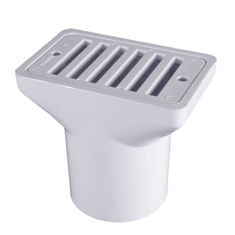 CMP Gutter Deck Drain White Fip X Soc , 2 X 2" | 25533-000-000" 4