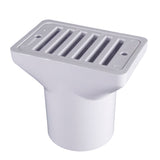 CMP Gutter Deck Drain White Fip X Soc , 2 X 2" | 25533-000-000" 4
