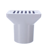 CMP Gutter Deck Drain White Fip X Soc , 2 X 2" | 25533-000-000" 5