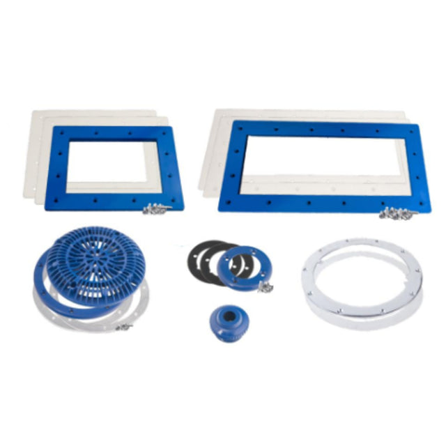 Vinyl Pool Faceplate/Fitting Kit - Widemouth - Gray | 25541-201-000