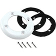 CMP Vinyl Pool Return Faceplate 2 Gasket; 4 Screws; Gray | 25545-101-000