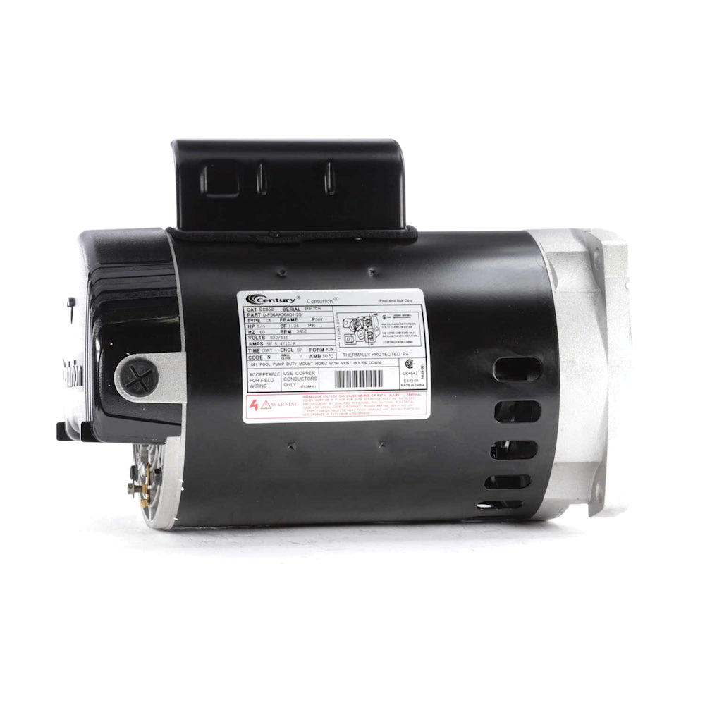 Century Pool Pump Motor 3/4HP 1-Speed 1 Phase 60Hz 230/115V 56Y Frame | B2852 3