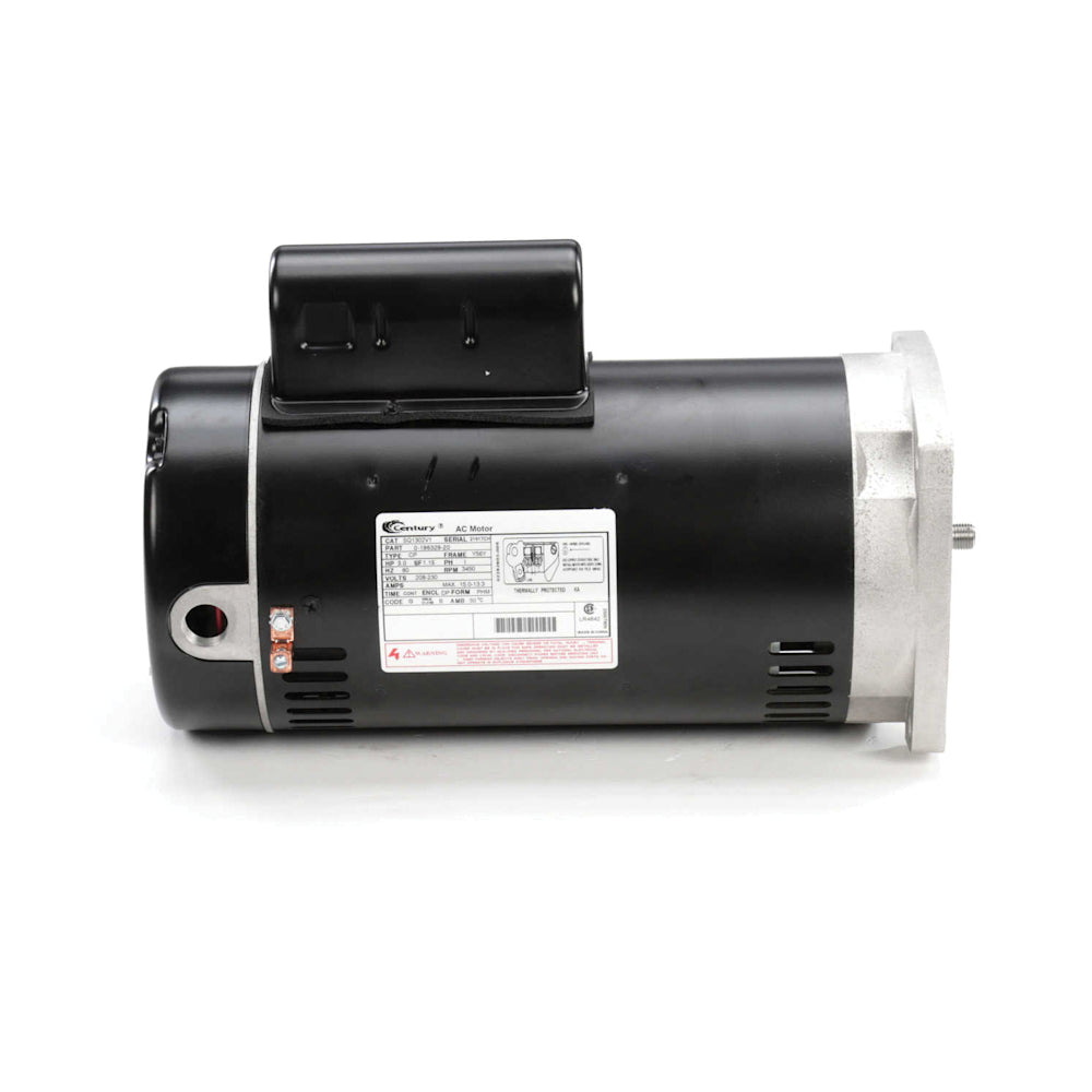 Century Pool Pump Motor, Square Flange, 3HP 230V 56Y | SQ1302V1