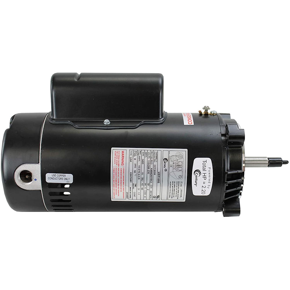 Century Pool Pump Motor Threaded Shaft 2HP 1-Speed 230V 56J Frame | ST1202 6