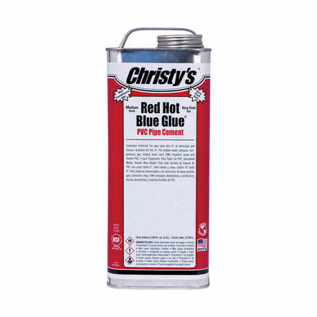 T Christy Enterprises PVC Cement, 1 Quart Can Low VOC Deep Blue