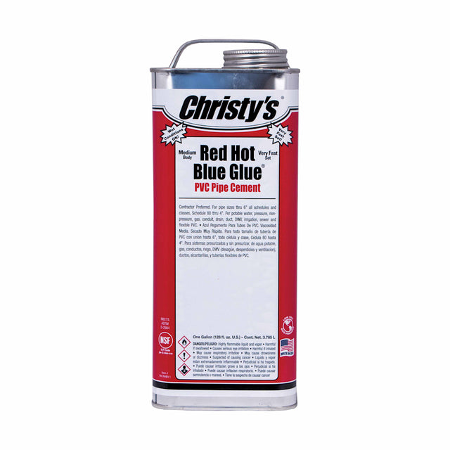 T Christy Enterprises PVC Cement, 1 Quart Can Low VOC Deep Blue