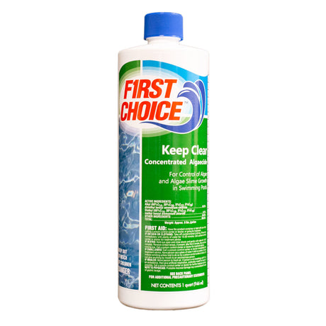 First Choice Keep Clear Algaecide 32 fl oz Bottle 12/Case | F042001012FC