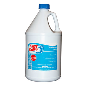 First Choice Pool Care Plus Clarifier 1 Gallon Bottle 4/Case | F060001004FC