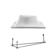 3 Bolt Base For 8' Board White W/ Jig | GPP-DB-3B8-W