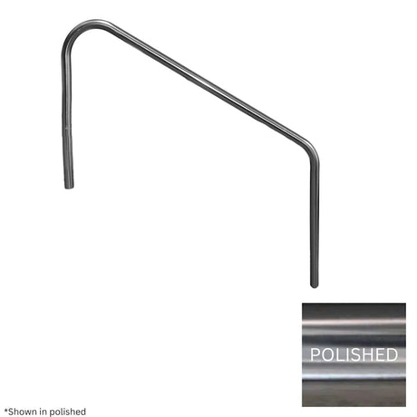 Global Classic 2 Bend 5' Stair Rail Polished .049 | Global-Rl-C49-2Bndsr5-Ss