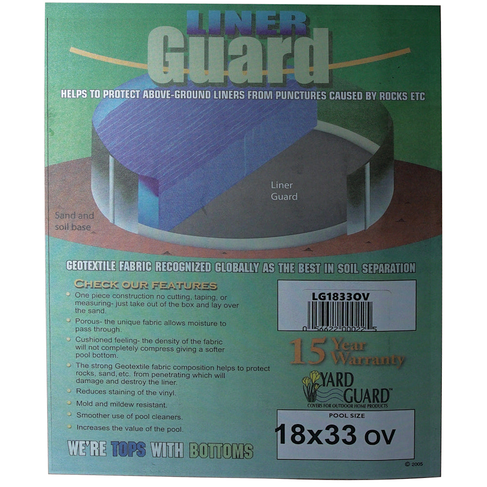 18' x 33' Oval Premium Floor Padding | LG1833OV