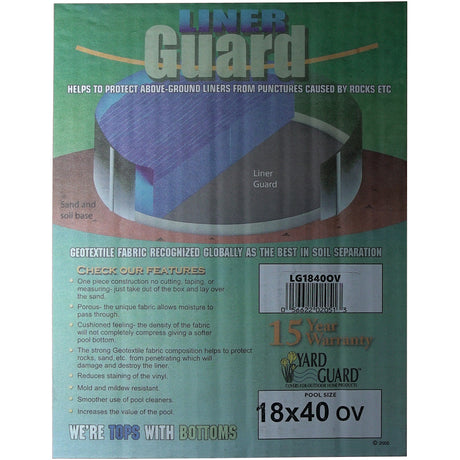18' x 40' Oval Premium Floor Padding | LG1840OV