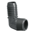 Combination Elbow, 1-1/2 Insert x MPT Gray PVC 90 Degree"