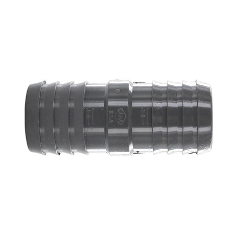 Coupling, 1-1/4 Insert Gray PVC"