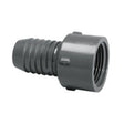 Adapter, 1-1/2 Insert x FPT Gray PVC"