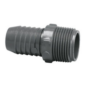 Insert Adapter, 1-1/2 Insert x MNPT Gray PVC Schedule 40"
