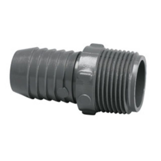 Insert Adapter, 2 Insert x MNPT Gray PVC Schedule 40"