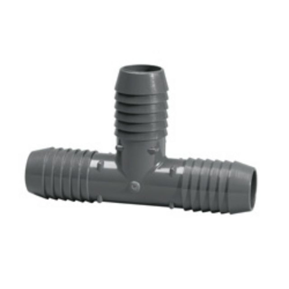 Tee, 1-1/2 Insert Gray PVC"